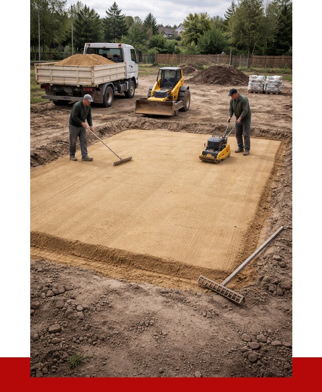 Устройство песчаной подушки в Севастополе от 4644 р. ПРОНЕРУДСев